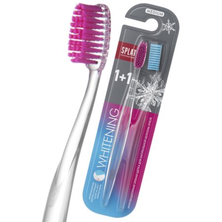 Набор зубных щеток SPLAT® Professional WHITENING, средняя жесткость, 2 шт