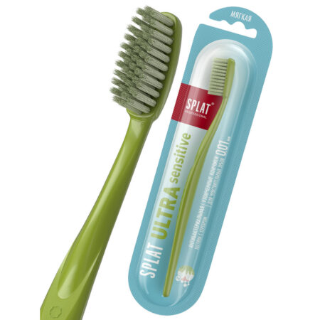 Зубная щётка SPLAT® Professional ULTRA SENSITIVE ультратонкая щетина, мягкая, зеленая