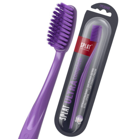 Зубная щётка SPLAT® Professional ULTRA COMPLETE тонкая щетина, средняя жесткость, сиреневая