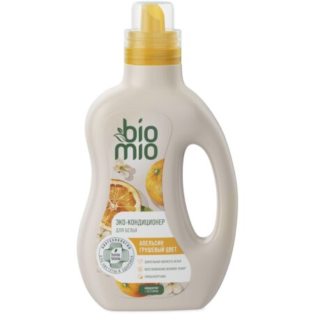 Экологичный кондиционер для белья BioMio® BIO-SOFT, апельсин-грушевый цвет, 800 мл