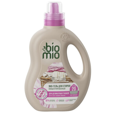 Эко гель для стирки деликатных тканей BioMio® BIO-DELICATES, концентрат, 900 мл