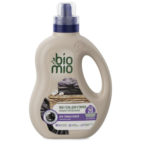 Эко гель для стирки BioMio® BLACKS&DARKS для черных, темных и джинсовых тканей, 900 мл