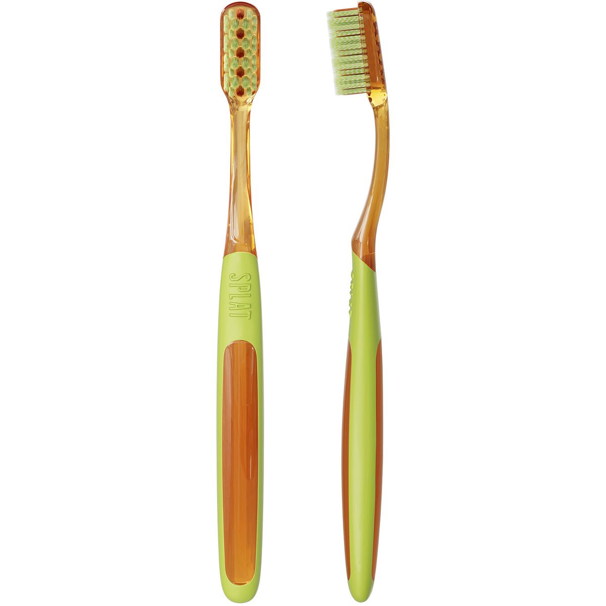 Зубная щетка SPLAT SMILEX ORTHO+ ортодонтическая, мягкая, оранжевая — изображение 2