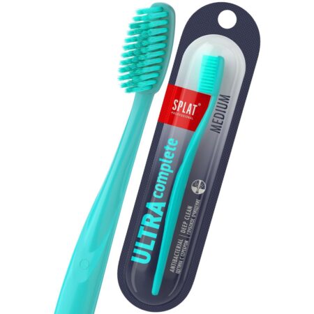 Зубная щётка SPLAT® Professional ULTRA COMPLETE тонкая щетина, средняя жесткость, бирюзовая