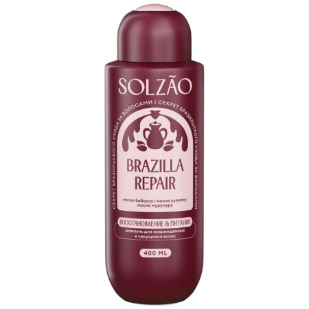 Solzao Шампунь для волос Восстановление и питание, 400 мл