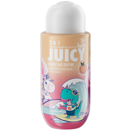 Детский шампунь-кондиционер JUICY Lab 2в1 «Персик» / JUICY Lab Kid`s shampoo-conditioner 2in1 «Peach» 250 мл