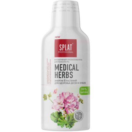 Антибактериальный ополаскиватель для полости рта SPLAT® MEDICAL HERBS для здоровья зубов и десен, 275 мл