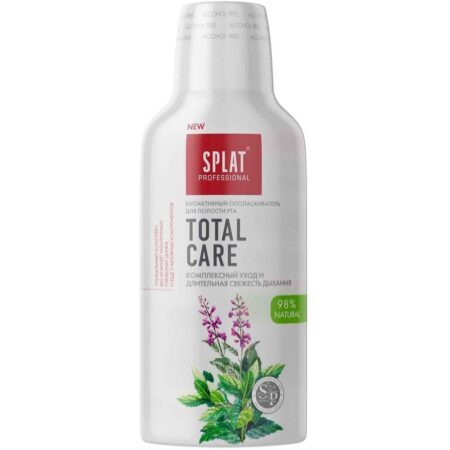 Жидкость для ирригатора и ополаскиватель для полости рта SPLAT® TOTAL CARE длительная свежесть дыхания, 275 мл