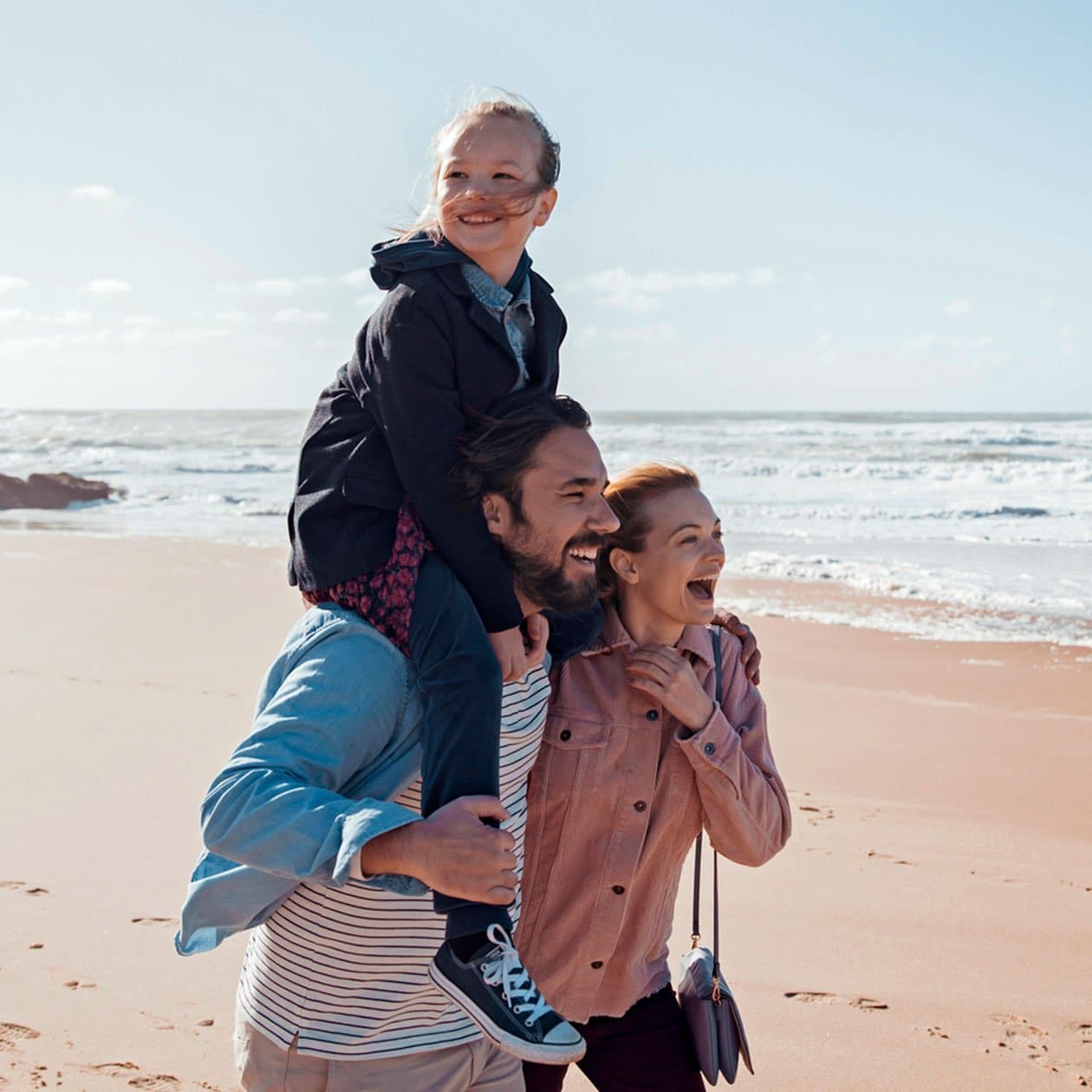 Семья у моря