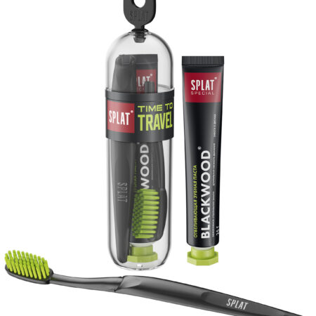 Дорожный набор паста и щётка SPLAT® Blackwood, 25 г