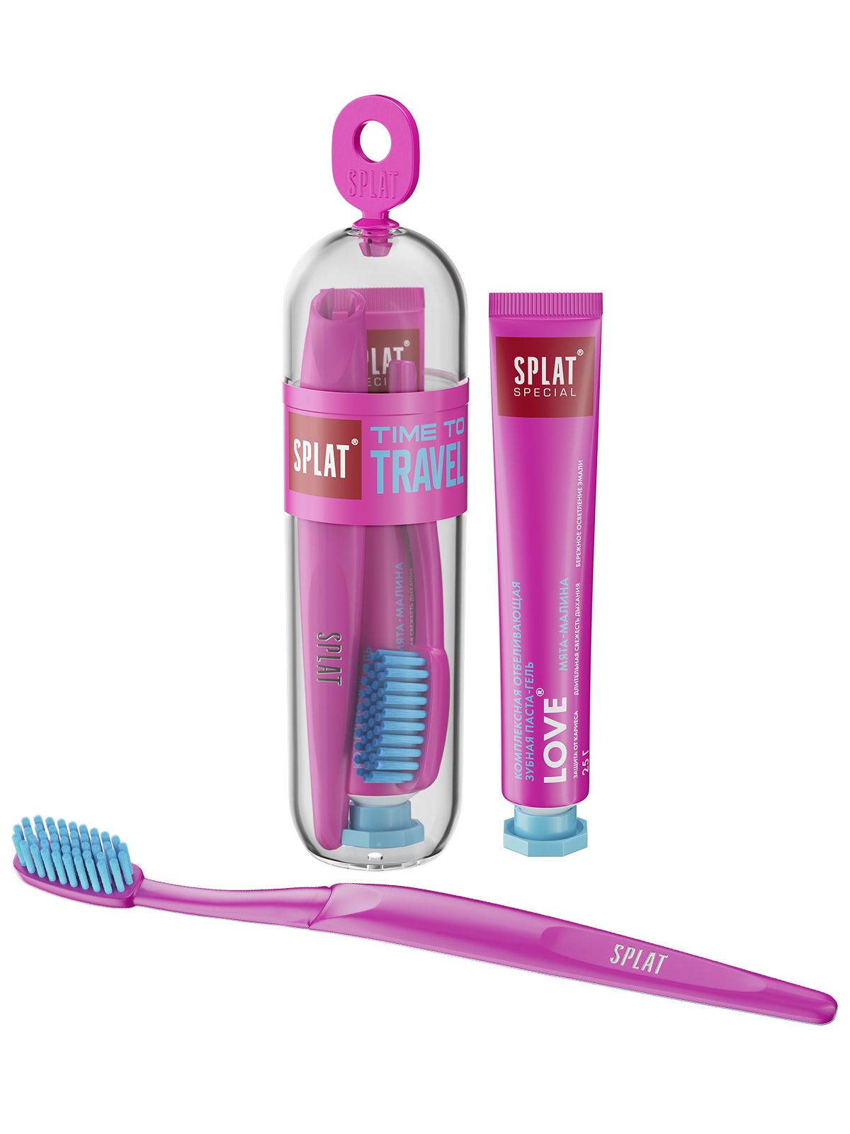 Дорожный набор паста и щётка SPLAT® Special Love, 25 г