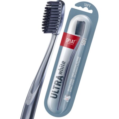 Инновационная зубная щётка SPLAT® Professional ULTRA WHITE, мягкая, серая