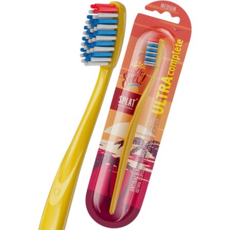 Зубная щётка SPLAT® Professional ULTRA COMPLETE Summer edition, средняя жесткость, желтая