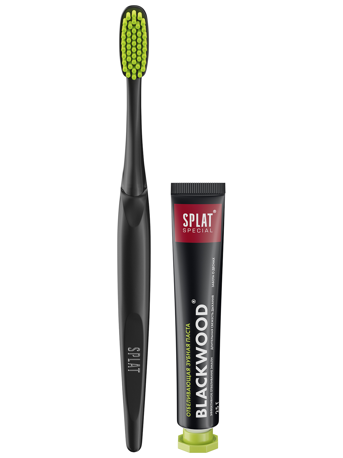 Дорожный набор паста и щётка SPLAT® Blackwood, 25 г — изображение 2