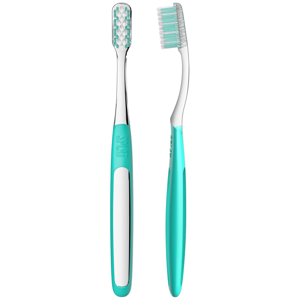 Зубная щётка SPLAT® CLINIC CARE Medium с двухуровневой щетиной, средняя жесткость, зеленая — изображение 2